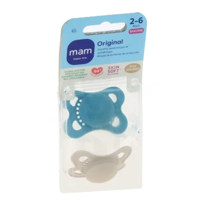 Mam Original Sucette Silicone 2-6mois Tendance B/2