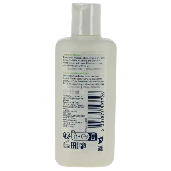 Cerave Crème Lavante Hydratante Fl/88ml