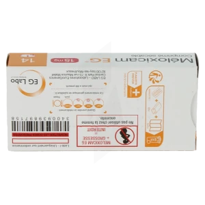 Meloxicam Eg 15 Mg, Comprimé Sécable