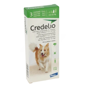 Credelio 450 Mg Comprime A Croquer Pour Chiens (>11 - 22 Kg), Comprimé à Croquer