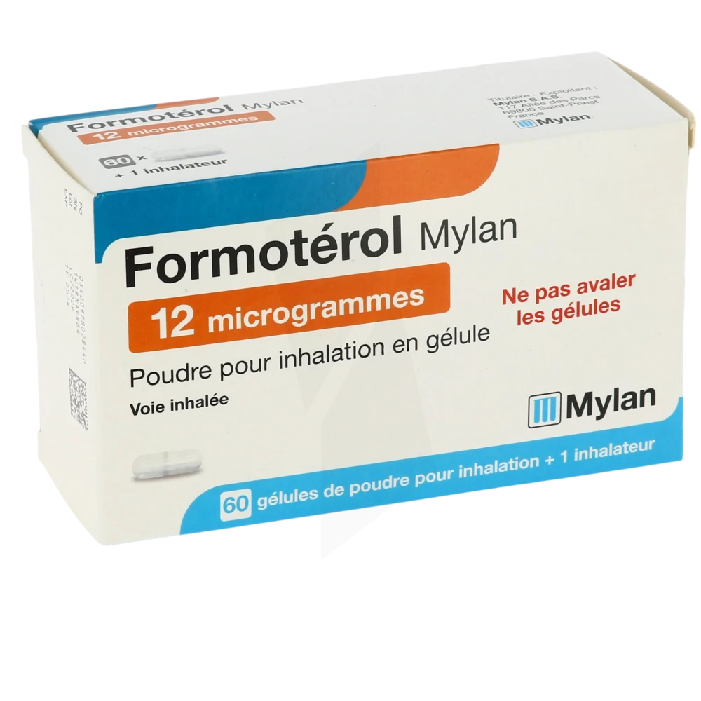 Formoterol Viatris 12 Microgrammes, Poudre Pour Inhalation En Gélule
