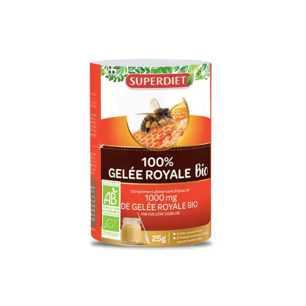 Superdiet Gelée Royale Bio Gelée Pot/25g