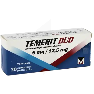 Temeritduo 5 Mg/12,5 Mg, Comprimé Pelliculé à Ris-Orangis