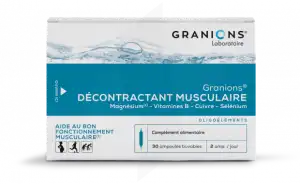 Acheter Granions Décontractant musculaire Solution buvable 2B/30 Ampoules/2ml à LA TESTE DE BUCH