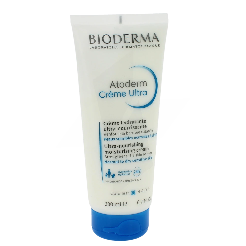 Bioderma Atoderm Crème Ultra Nourissante Hydratante Peau Normale à Sèche 200ml