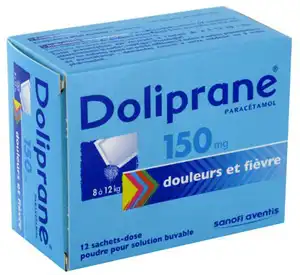 Doliprane 150 Mg Poudre Pour Solution Buvable En Sachet-dose B/12 à ESSEY LES NANCY