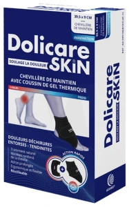 Dolicare Skin Chevillère +coussin De Gel Thermique 9x39.5cm