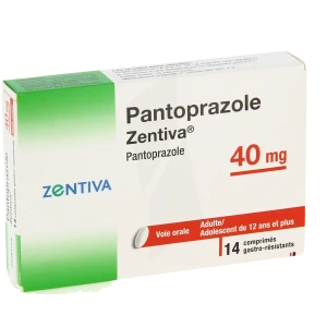 Pantoprazole Zentiva 40 Mg, Comprimé Gastro-résistant