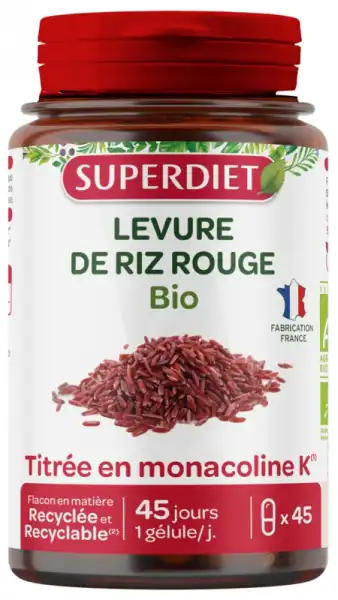 Superdiet Levure De Riz Rouge Bio Gélules B/45