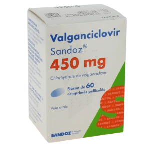 Valganciclovir Sandoz 450 Mg, Comprimé Pelliculé