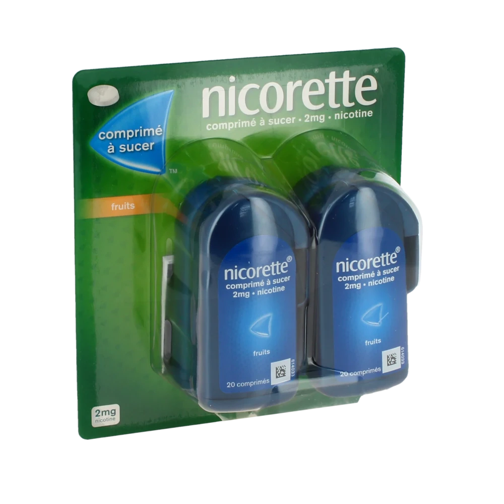 Nicorette Fruits 2 Mg, Comprimé à Sucer