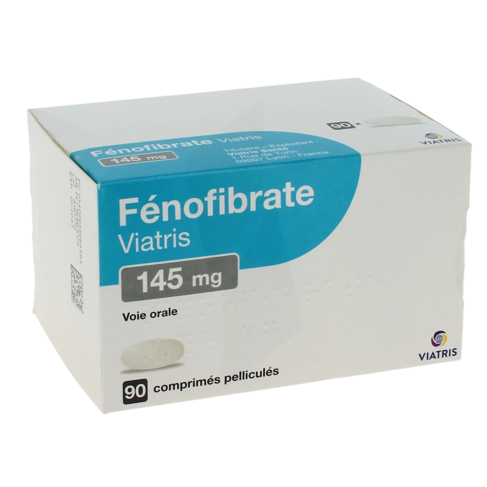 Fenofibrate Viatris 145 Mg, Comprimé Pelliculé