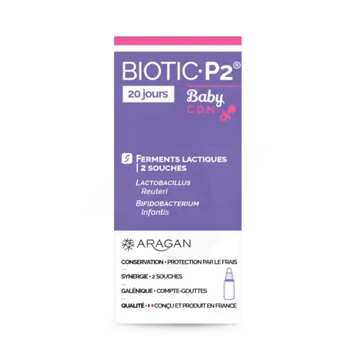 Aragan Biotic P2 Baby D.e.f. Solution Buvable Fl Compte-gouttes/5ml