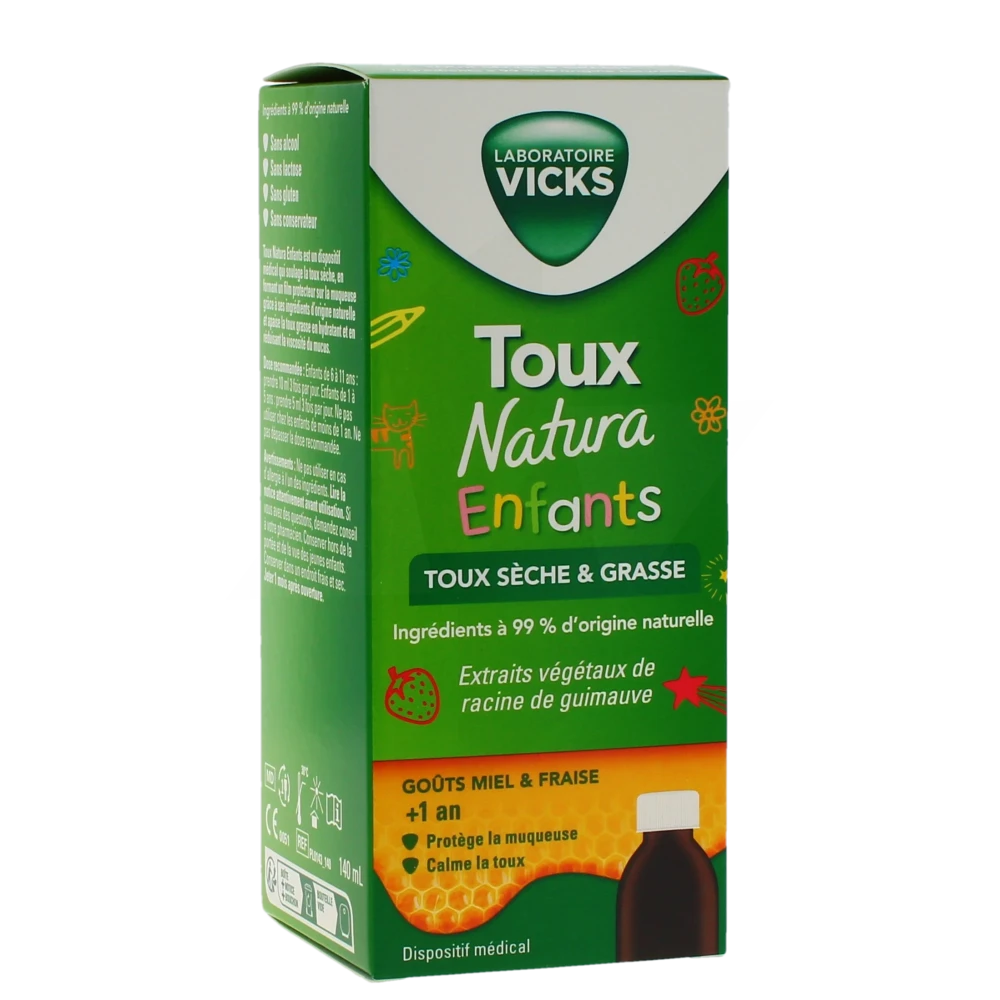Toux Natura Enfants Sirop Flacon De 140 Ml