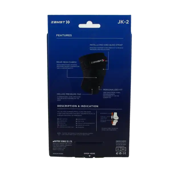 Zamst Jk-2 Genouillère Stabilisatrice Rotule Xl