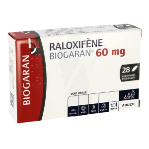 Raloxifene Biogaran 60 Mg, Comprimé Pelliculé