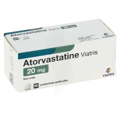 Atorvastatine Viatris 20 Mg, Comprimé Pelliculé à CHASSE SUR RHÔNE