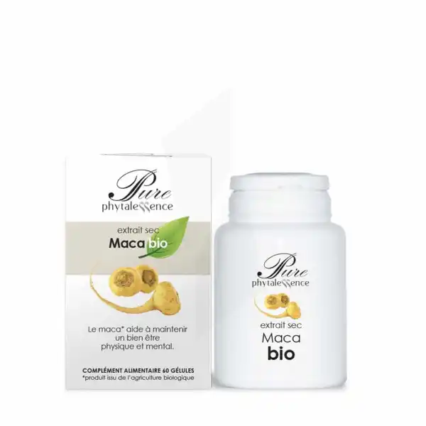 Phytalessence Pure Extrait Sec Maca Bio 60 Gélules