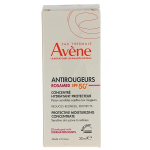 Avène Eau Thermale Anti-rougeurs Rosamed Spf50 + Concentré Hydratant Protecteur Flacon Airless De 30 Ml