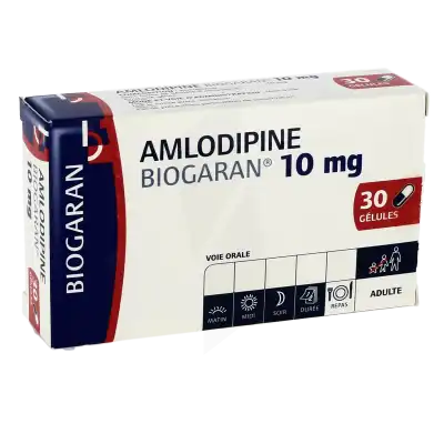 Amlodipine Biogaran 10 Mg, Gélule à LE LAVANDOU