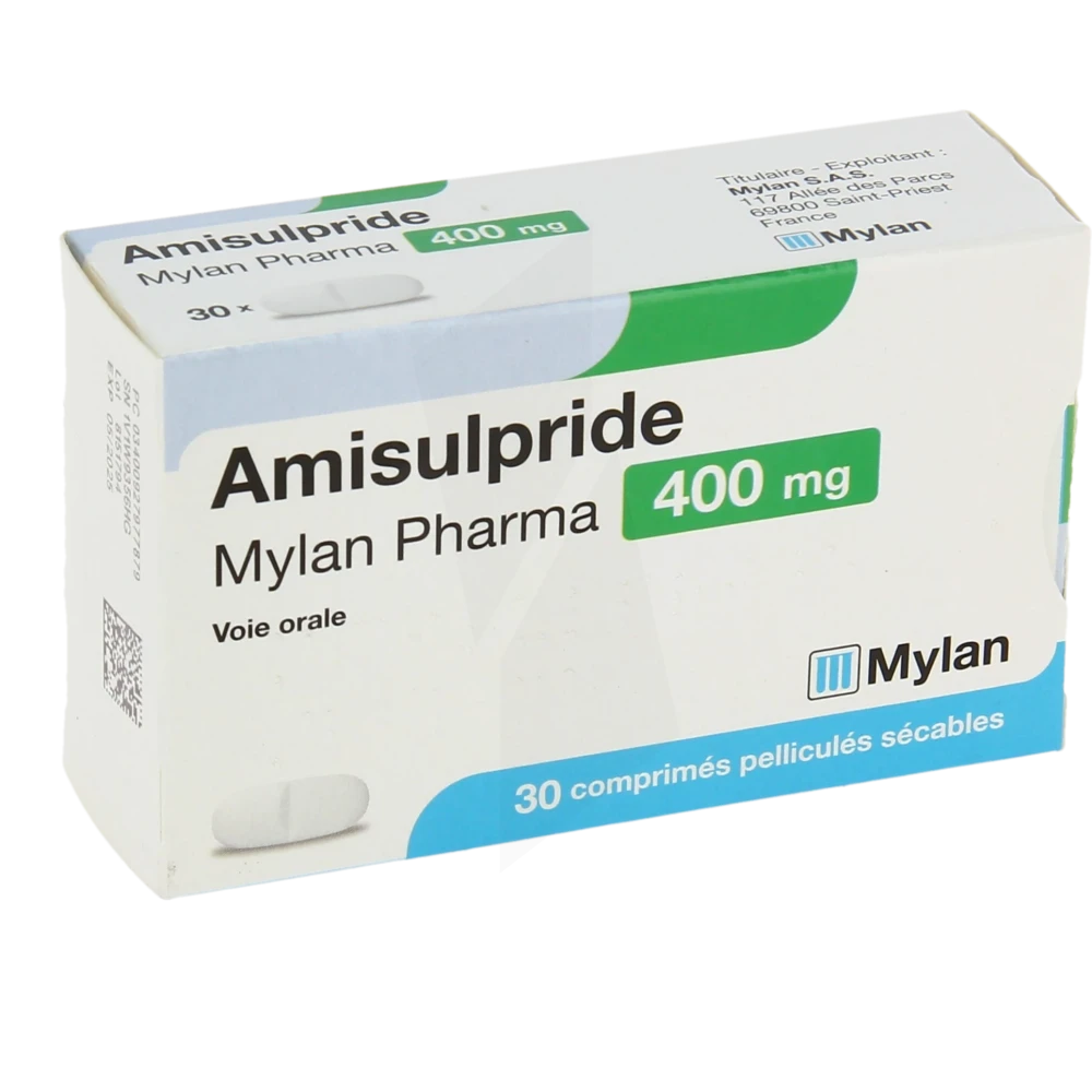 Amisulpride Viatris 400 Mg, Comprimé Pelliculé Sécable