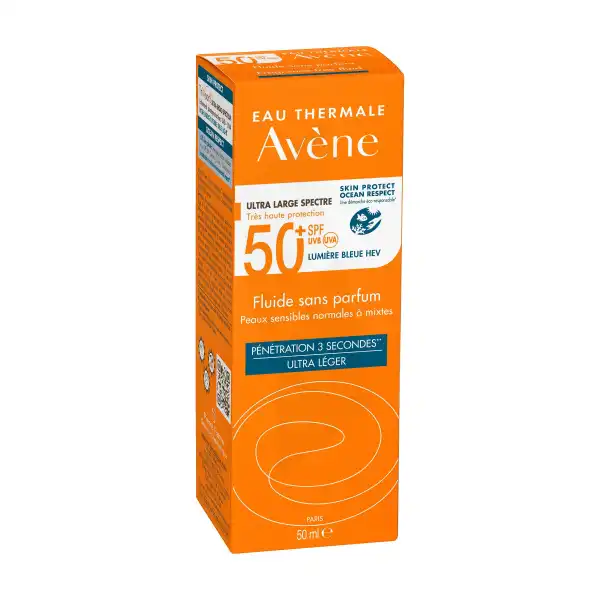Avene Solaire Spf50+ Fluide Sans Parfum T/50ml
