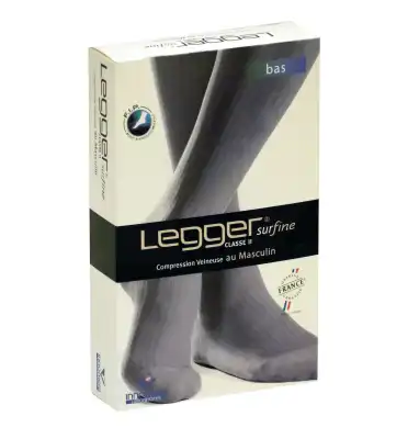 LEGGER® Surfine Classe II Bas autofix Noir Taille 3 Normal Pied ouvert