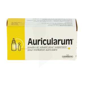 Auricularum, Poudre Et Solvant Pour Suspension Pour Instillation Auriculaire