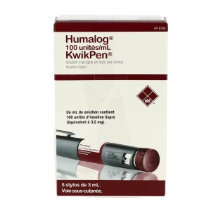 Humalog 100 Ui/ml Kwikpen, Solution Injectable
