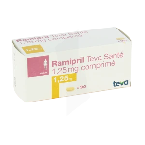 Ramipril Teva Sante 1,25 Mg, Comprimé