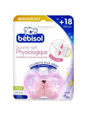 Bebisol Sucette Slim Physiologique Silicone Nuit à CHAMBÉRY