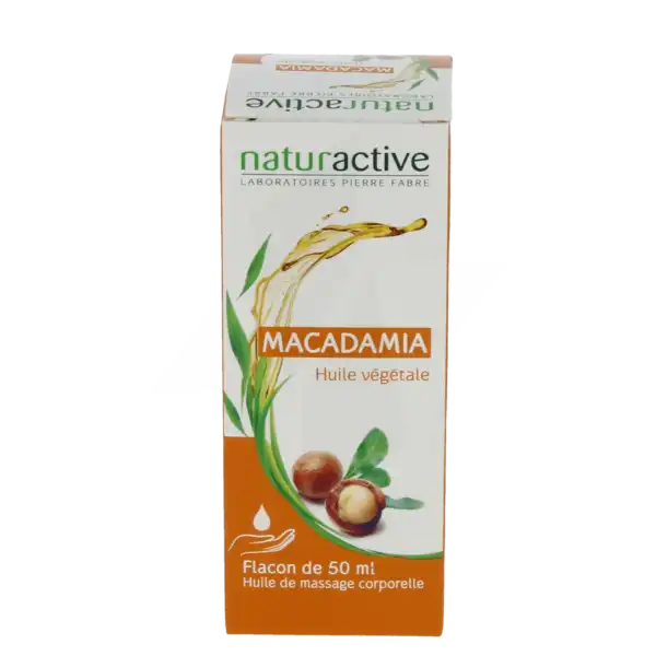 Naturactive Macadamia Huile Végétale Bio Flacon De 50ml