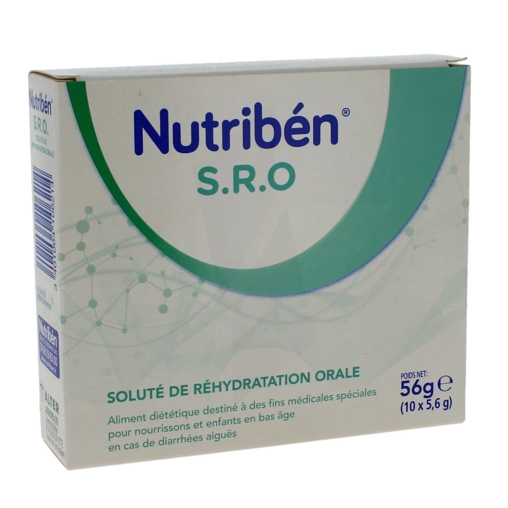 Nutribén Sro Poudre Solution Buvable Réhydratation 10 Sachets/5,6g