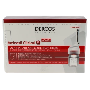 Vichy Dercos Aminexil Femme Clinical 5 Traitement Anti-chute 1unidoses/6ml