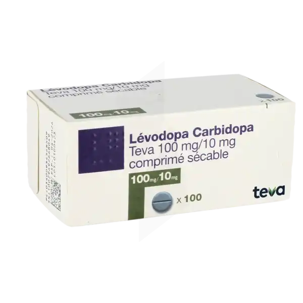 Levodopa Carbidopa Teva 100 Mg/10 Mg, Comprimé Sécable