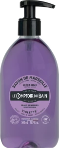Le Comptoir Du Bain Savon Liquide De Marseille Violette Fl Pompe/500ml