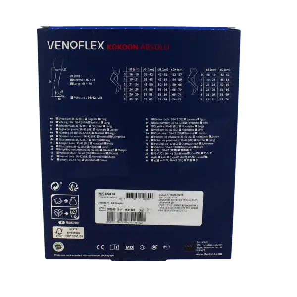Venoflex Kokoon Absolu 2 Collant Maternité Noir Taille 2n