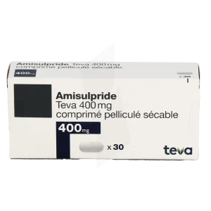 Amisulpride Teva 400 Mg, Comprimé Pelliculé Sécable