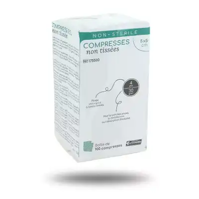 Euromedis Compresses Non Stérile Non Tissée 10 X 10 Cm Sachet De 100 à SAINT-MARCEL