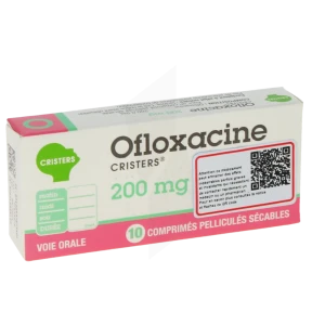 Ofloxacine Cristers 200 Mg, Comprimé Pelliculé Sécable