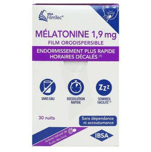 Melatonine Filmtec 1,9 Mg Film Orodispersible B/30