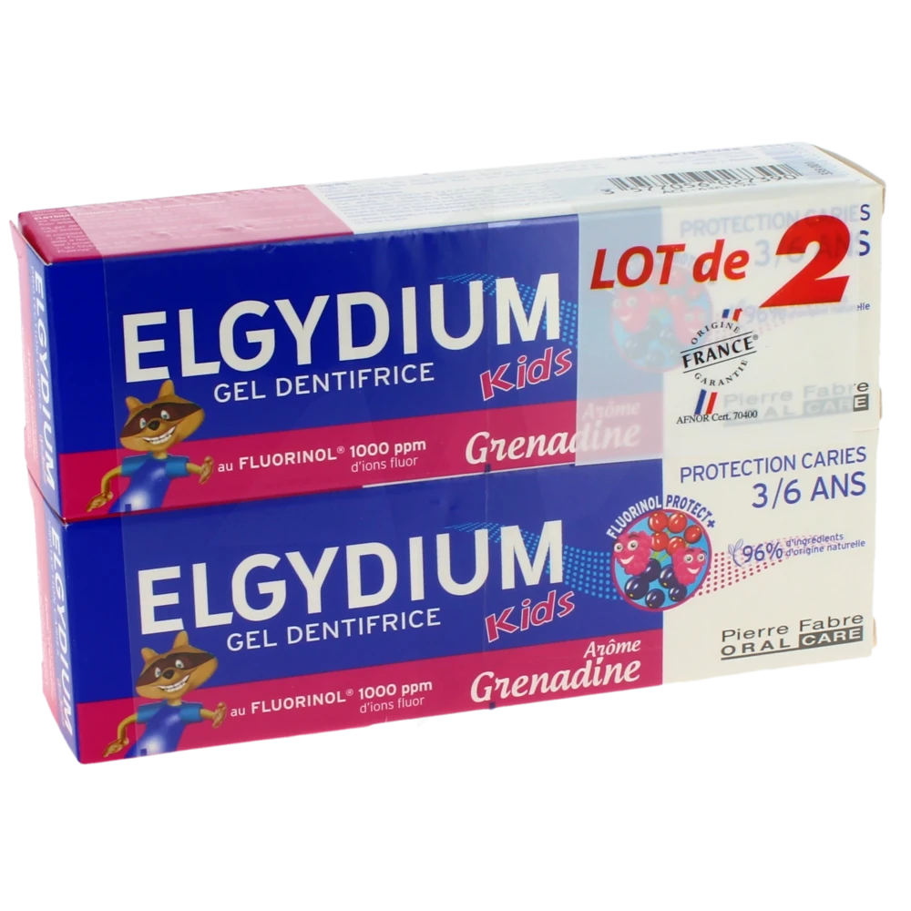 Elgydium Kids Protection Caries Pâte Dentifrice Grenadine 2t/50ml