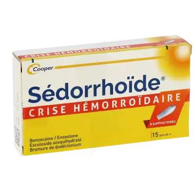 Sedorrhoide Crise Hemorroidaire Suppositoires Plq/8 à LA-RIVIERE-DE-CORPS