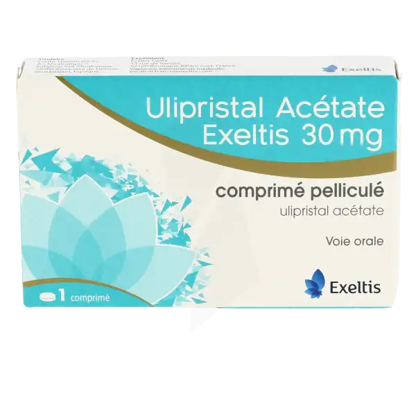Ulipristal Acetate Exeltis 30 Mg, Comprimé Pelliculé