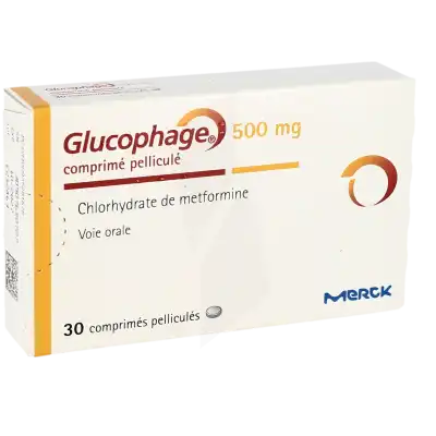 Glucophage 500 Mg, Comprimé Pelliculé à SAINT-PRIEST