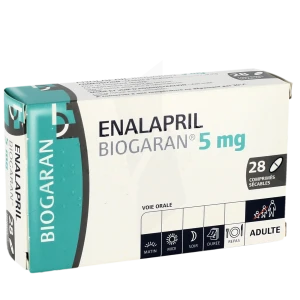 Enalapril Biogaran 5 Mg, Comprimé Sécable