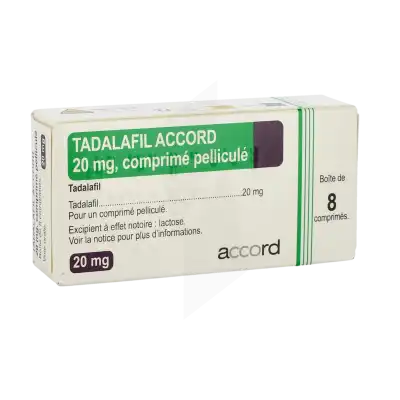 Tadalafil Accord 20 Mg, Comprimé Pelliculé à CUISERY