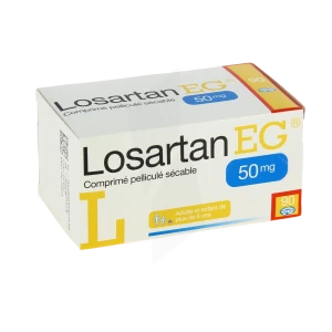 Losartan Eg 50 Mg, Comprimé Pelliculé Sécable