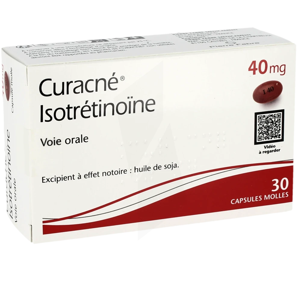 Pharmacie De La Bibliothèque - Médicament Curacne 40 Mg, Capsule ...