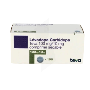 Levodopa Carbidopa Teva 100 Mg/10 Mg, Comprimé Sécable